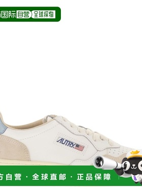 1h可退 香港直邮AUTRY 女士 MEDALIST 低帮皮质绒面革训练鞋 AULW