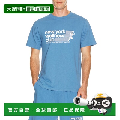 1h可退 香港直邮SPORTY&RICH/USA Wellness Club T男士T恤