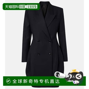 香港直邮Alaia 双排扣棉质西装 1h可退 女士 舒适 连衣裙 blue蓝色
