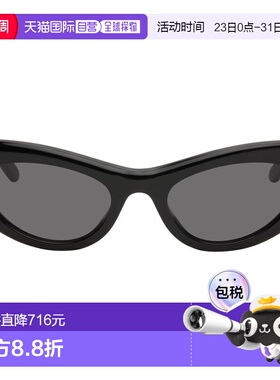 1h可退 香港直邮LOEWE 罗意威 女士 黑色 Slim 太阳镜 LW40156U19