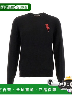 1h可退 香港直邮MCQUEEN 亚历山大 麦昆 男士 圆领长袖毛衣 76075
