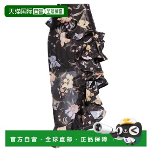 香港直邮ZIMMERMANN 女士 长款半身裙 black黑色 舒适时尚