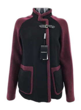 香港直邮Emporio Armani 拼接长袖休闲夹克外套 女装ZGK01QK