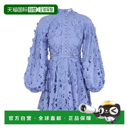 1h可退 香港直邮ZIMMERMANN 女士连衣裙 6886DRS264JAC SS2026 蓝