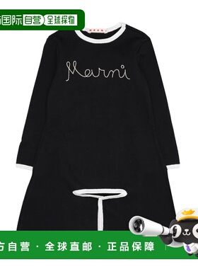 1h可退 香港直邮Marni 玛尼 女童 黑色连衣裙童装 M00938M00NF0M9