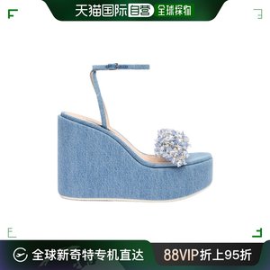 香港直邮Casadei 卡萨帝 女士 Elsa 露趾坡跟鞋 1L265X0801C2412