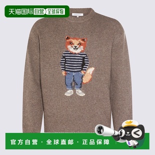 针织衫 欧洲直邮maison 毛衣长袖 男士 kitsune