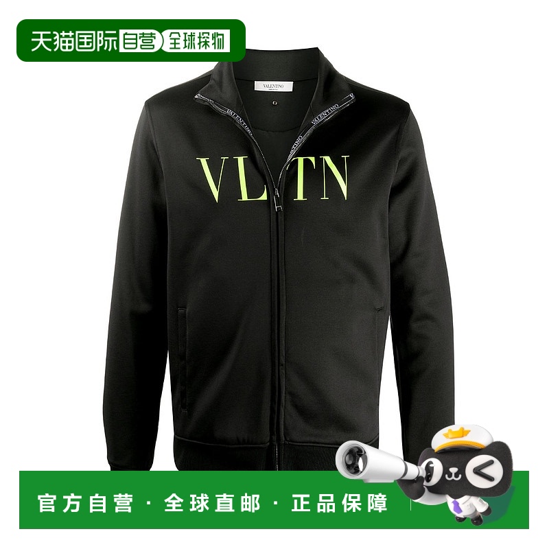 香港直邮Valentino 黑色VLTN 拉链休闲夹克 UV3MF14G6KP
