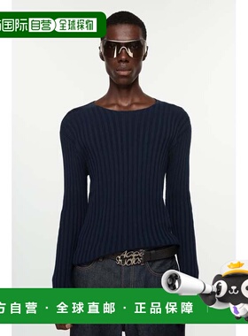 欧洲直邮Acne Studios女士毛衣圆领罗纹女装流行穿搭休闲高级感