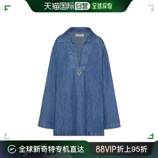 徽标牛仔连衣裙 香港直邮VALENTINO Women 99新未使用 crov