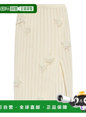 1h可退 香港直邮Casablanca 女士 半身裙 WS25KW95601WHITEa字裙