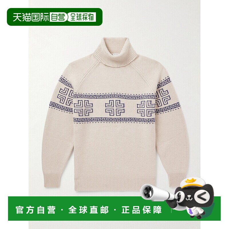1h可退 Brunello Cucinelli 布内罗 古奇拉利 男士 嵌花毛衣