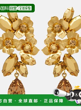 香港直邮JENNIFER BEHR 珍妮弗 贝尔 女士 Fiore 水晶装饰镀金耳