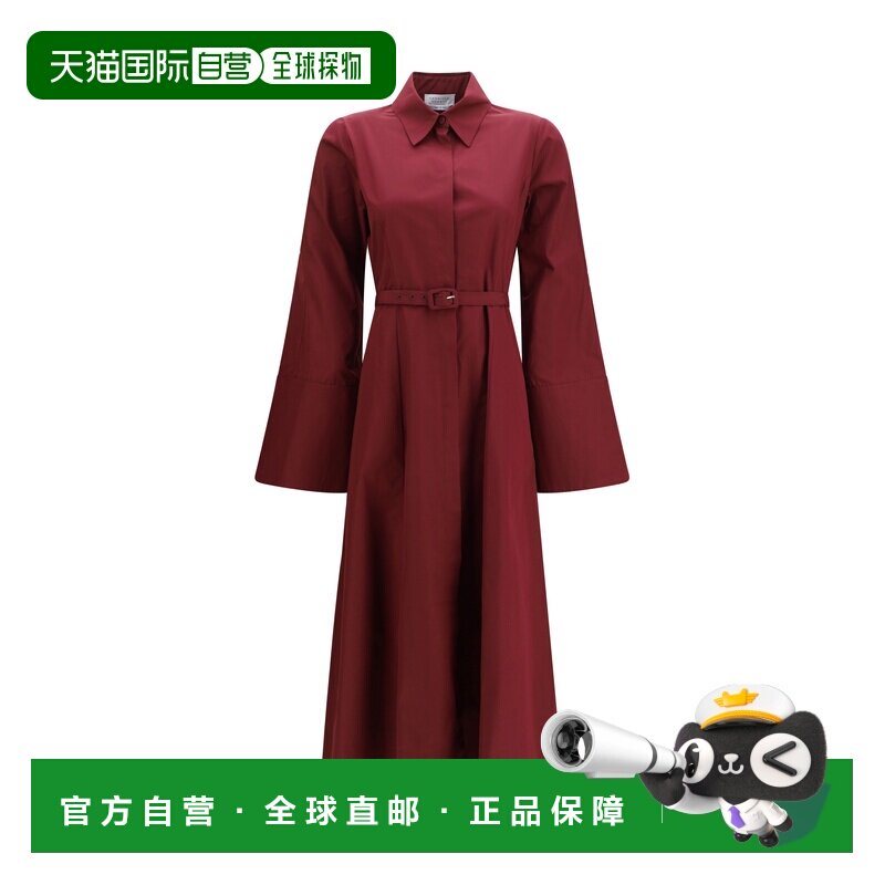 1h可退 香港直邮Gabriela Hearst 女士 Carmina 长款衬衫式连衣裙