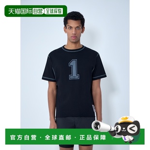 1h可退 香港直邮Satisfy 男士 徽标图案棉质针织T恤 11072BKONE