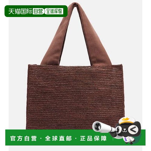 香港直邮The Row 女士 Loretta 拉菲草编织手提包单肩包