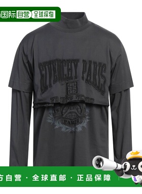 香港直邮Givenchy 纪梵希 男士 T恤 grey灰色 舒适时尚