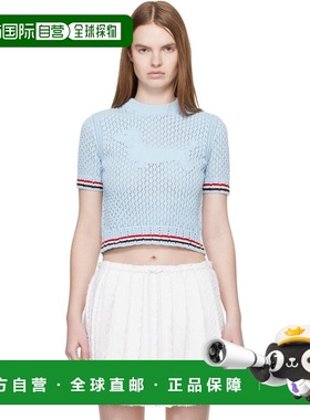 1h可退 香港直邮Thom Browne 汤姆 布朗 女士 蓝色 Cotton Pointe