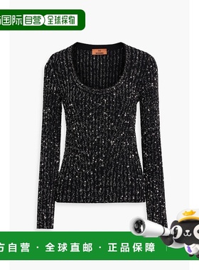 香港直邮MISSONI 米索尼 女士 珠片精饰钩花毛衣 DS23WN08BK025R