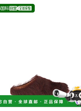 1h可退 香港直邮Marni 玛尼 女士 Fussbett 长毛小牛皮凉拖 SBMS0