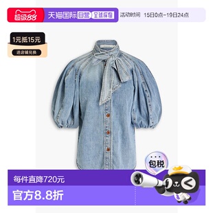 1h可退 香港直邮ZIMMERMANN 女士 牛仔布衬衫 7078TZESFADEDBLUE