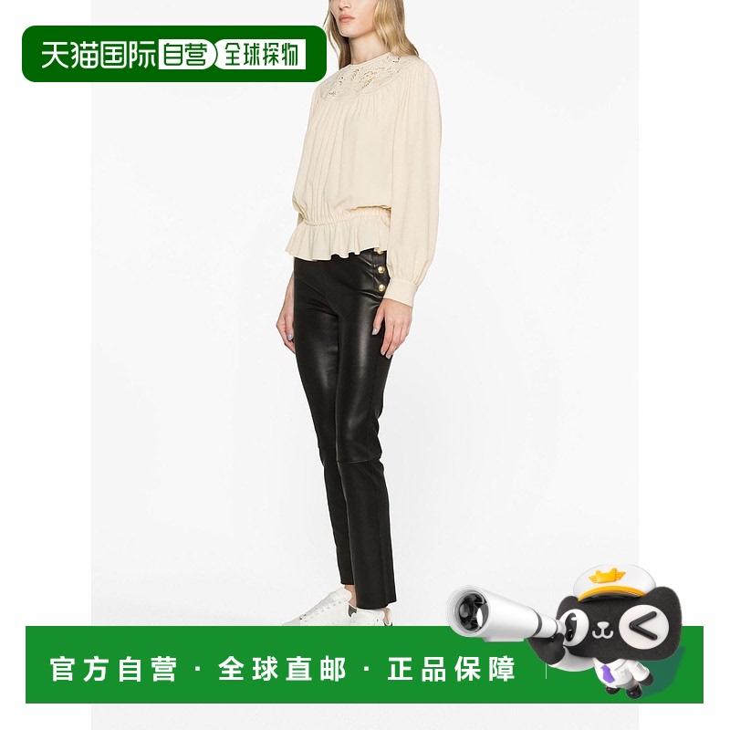 1h可退 香港直邮Celine 思琳 女士 圆领长袖罩衫 2B930008D镂空