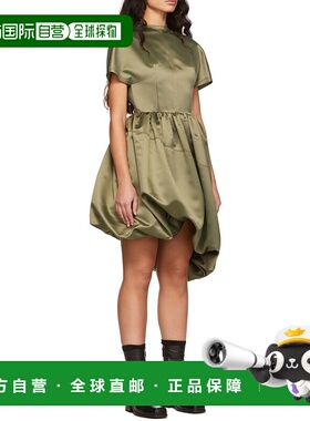 香港直邮We11done 圆领短袖连衣裙 WDOP122120W