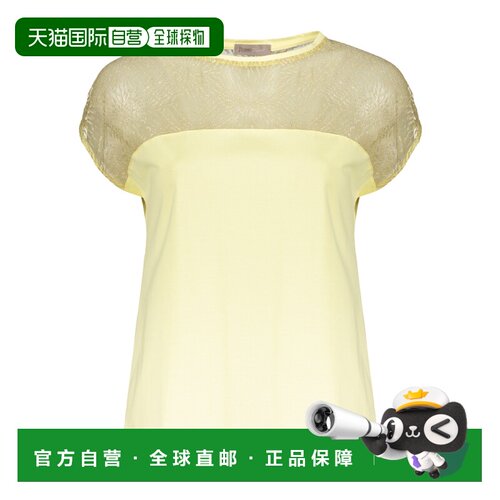 香港直邮HERNO 女士T恤 JG00015DR520063020 AW2023 米白色短袖