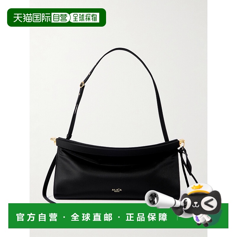 1h可退 香港直邮alaia 女士 Le Click 横款中号绸缎斜纹肩包 AA1S