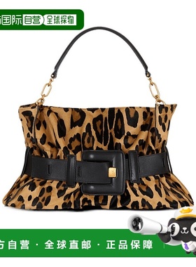 香港直邮Balmain Anthem 中号小马皮豹纹包 FN1KK990LPLD托特包