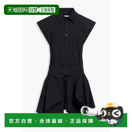 香港直邮Alexander Wang 亚历山大 王T系列 女士 棉质府绸迷你连