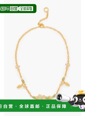 香港直邮ZIMMERMANN 女士 镀金水晶吊坠项链 5473S24GOLDGREEN