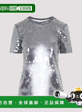 1h可退 香港直邮Sportmax 斯宝麦斯 女士 KIBBUTZ PAIETTES T恤 2