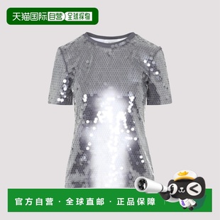 1h可退 香港直邮Sportmax 斯宝麦斯 女士 KIBBUTZ PAIETTES T恤 2