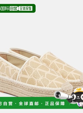 香港直邮Valentino 华伦天奴 女士 Iconographe 麻布麻底鞋女鞋