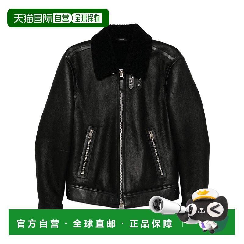 香港直邮Tom Ford 长袖皮夹克 LBS054LMH008F24