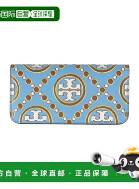 1h可退 香港直邮Tory Burch 托里 伯奇 女士 钱包 blue蓝色 舒适