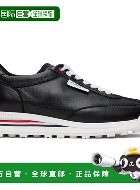 1h可退 香港直邮Thom Browne 汤姆 布朗 男士 黑色 Soft Nappa RW