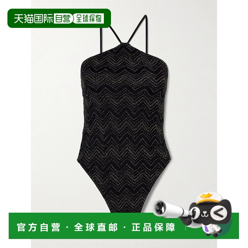 1h可退 香港直邮MISSONI 米索尼 女士 无袖连体泳衣 MS25SP08BR00