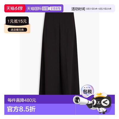 香港直邮Staud 女士 Caleb 绉纱阔腿裤 2676265BLK