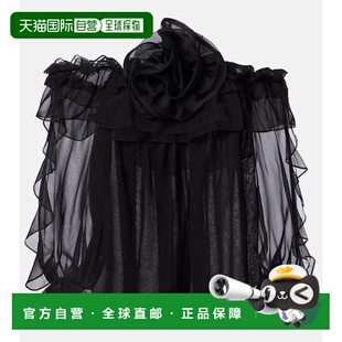 饰薄纱真丝上衣女装 香港直邮CAROLINA 花朵装 女士 HERRERA