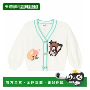 针织开衫 Gaby 童装 beige米色 香港直邮Molo 舒适时尚 女童
