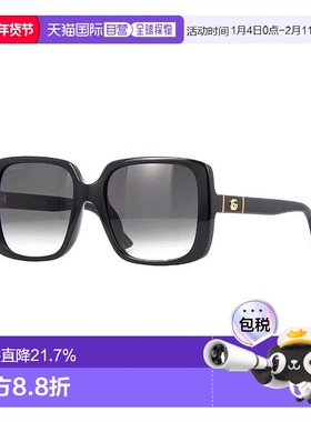 欧洲直邮自营GUCCI古驰 镜腿侧面logo标识板材镜架 方形 太阳眼镜