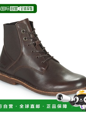 欧洲直邮Kickers 女士 靴子 TITI棕色正品时尚保暖轻便外穿高级感