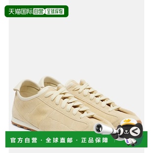 1h可退 香港直邮Jacquemus 女士 网球鳄鱼纹绒面革运动鞋