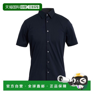 1h可退 香港直邮THEORY 希尔瑞 男士 纯色衬衫 blue蓝色 舒适时尚
