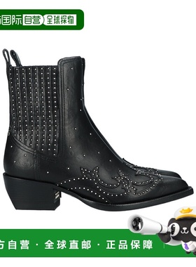 香港直邮Golden Goose Deluxe Brand 粗跟短筒靴 GWF00550.F00549