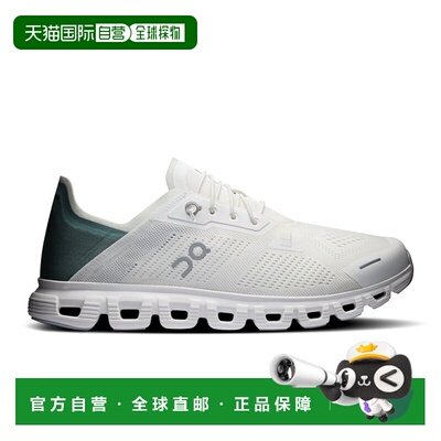 自营欧洲直邮On昂跑 Cloud 6 Coast男士白色聚酯纤维休闲鞋