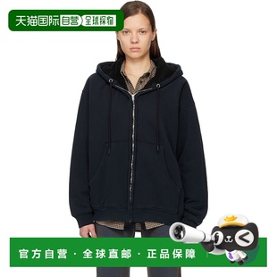 香港直邮Acne Studios 艾克妮 女士 黑色拉链连帽衫 AI0179卫衣