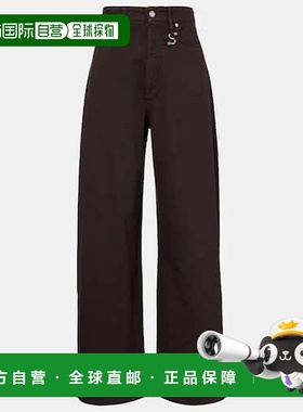 1h可退 香港直邮Sportmax 斯宝麦斯 女士 Siamese 中腰阔腿牛仔裤